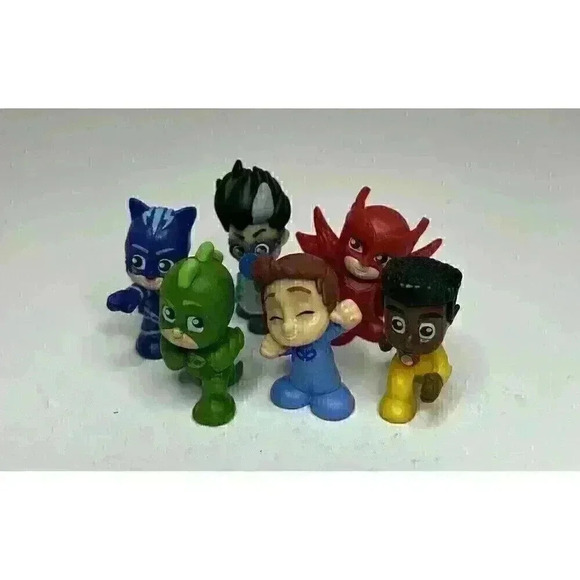 Disney Jr. PJ Masks Action Figures Toys Lot 6 Connor Romeo‎ Newton Gekko Owlette - Picture 1 of 16